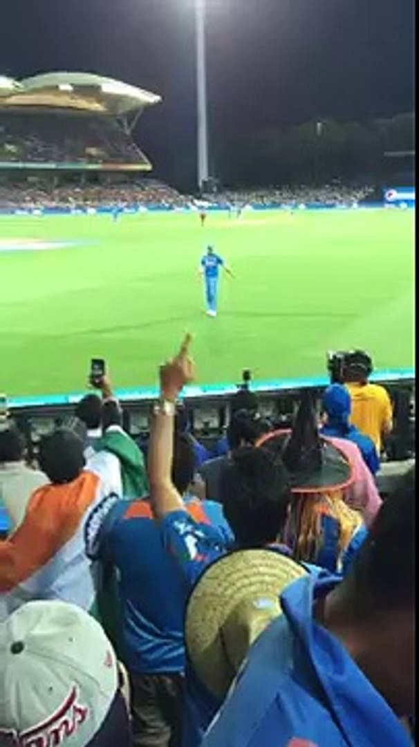 Virat Kohli Asking The Crowd To Chant For India - Ind vs Pak WC Adelaide