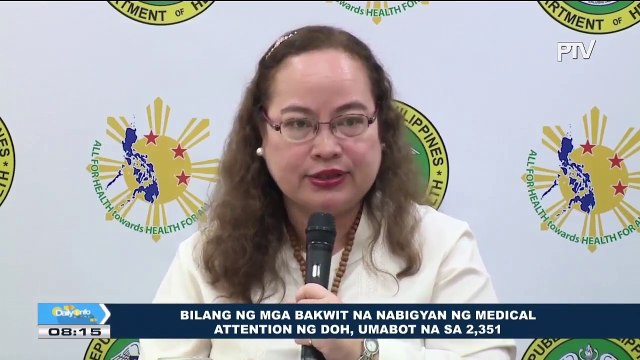 Bilang ng bakwit na nabigyan ng medical attention ng DOH, umabot na sa 2,351
