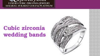 Cubic Zirconia Wedding Bands - Delightful Collection by Czjewelry