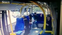 Minibüste kadına saldırı anının görüntüleri ortaya çıktı