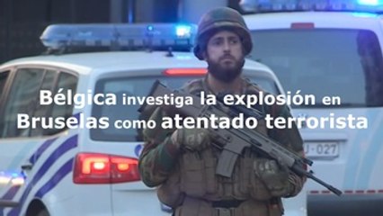 Download Video: Bélgica investiga la explosión en una estación de Bruselas como un atentado terrorista