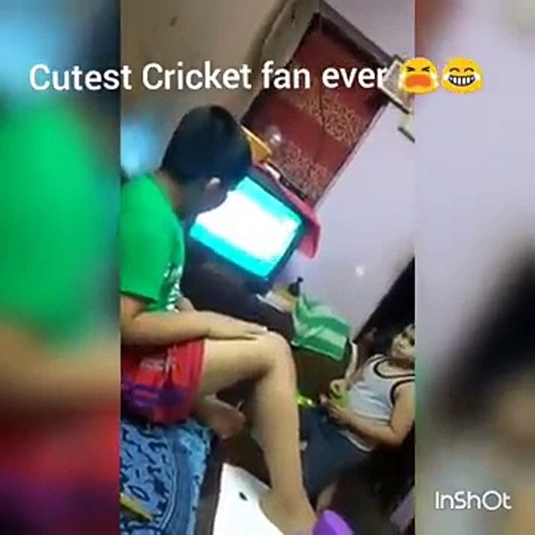 crying baby watching India vs pakistan cricket Match..2017