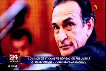 Comisión de Ética inicia indagación preliminar contra Luz Salgado