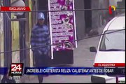 Capturan a carterista que realizaba ejercicios antes de robar