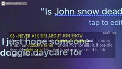 10 Things You Should Never Say To Siri