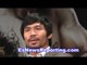 manny pacquiao you will see the manny who beat hatton cotto & oscar vs algieri EsNews