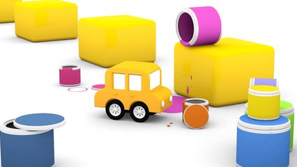 Cartoon Cars - STICKY JELLY SWEEPING TRUCK! Construction Cartoons