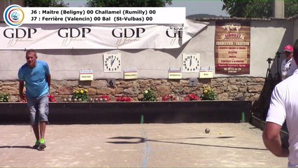 Secondes parties de poules, 14ème étape du Trophée Super 16 en simple, Sport Boules, Tignieu-Jameyzieu 2017