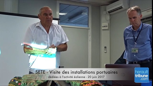 SETE - VISITE DES INSTALLATIONS PORTUAIRES DEDIEES A L'ACTIVITE EOLIENNE 20 06 17