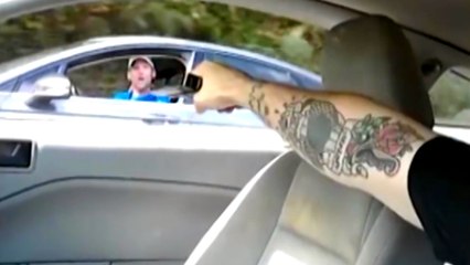 Un road rage qui va surprendre un automobiliste