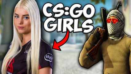 WHEN GIRLS PLAY CSGO! [Fails, Frags!) #CSGO