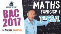 Bac ES/L 2017 : corrigé des Maths (Exercice 1)
