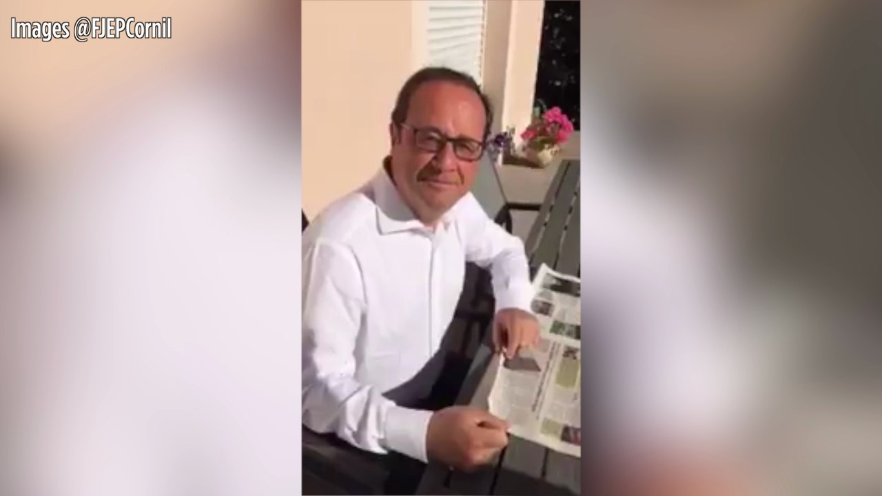 François Hollande fait la promotion d'un tournoi de football