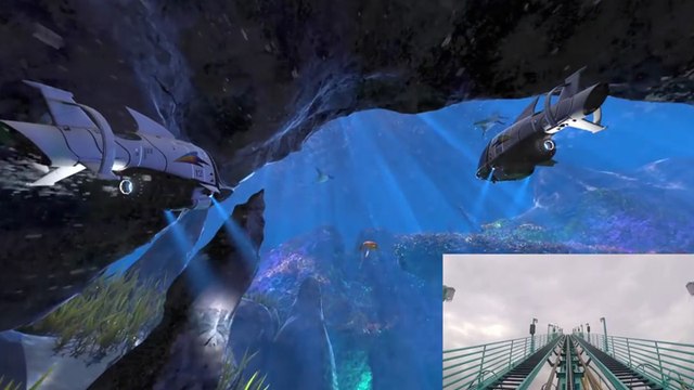 Un grand 8 combiné à de la réalité virtuelle