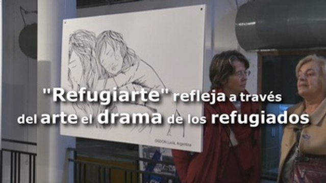Refugiarte refleja a través del arte las situaciones que atraviesan los refugiados