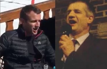 Download Video: Fête de la musique: l'improbable duo de Jean Lassalle et Emmanuel Macron