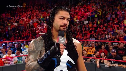 Roman Reigns reveals who he will battle at SummerSlam: Raw, June 19, 2017