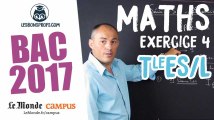 Bac ES/L 2017 : corrigé des Maths (Exercice 4)