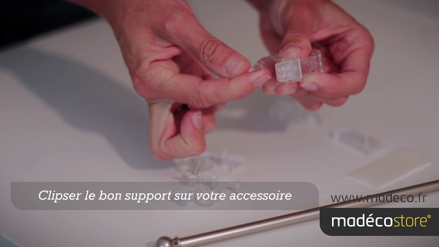 Pose rideau sans percer | Comment poser une tringle à rideau avec l’accessoire T1?