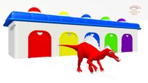 Learning Colors with Dinosaurs Cartoons for Children _ Colors Dinosaurs Garage Learning Videos-U3ve