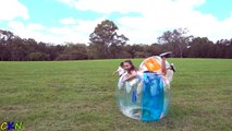 X-Shot GIANT Bubble Ball Kids Park Playtime Fun Run & Smash Roll & Cr