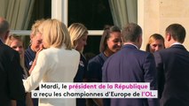 Les championnes de l'OL à l'Elysée