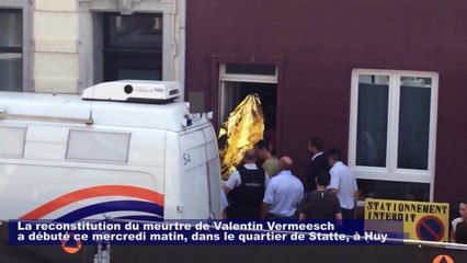 Reconstitution du meurtre de Valentin à Huy