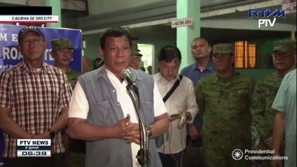 Pres. Duterte, binisita ang mga sundalong sugatan sa Cagayan De Oro City