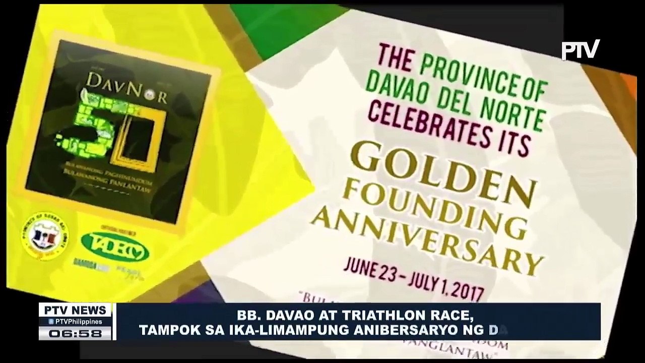Bb. Davao at Triathlon Race, tampok sa ika-limampung anibersaryo ng Davao Del Norte