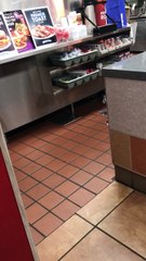 Crazed Man Destroys Jack-In-The-Box