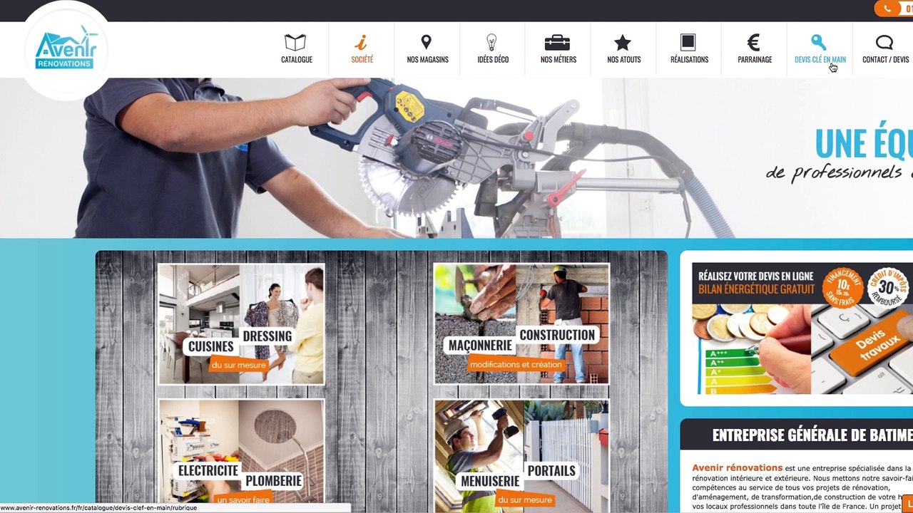 Estimez le montant de ses travaux avec AVENIR RENOVATIONS