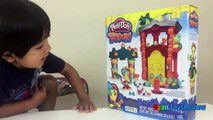 Fogata para divertido Niños día de campo jugar plastilina juego juguetes Doh ryan toysreview