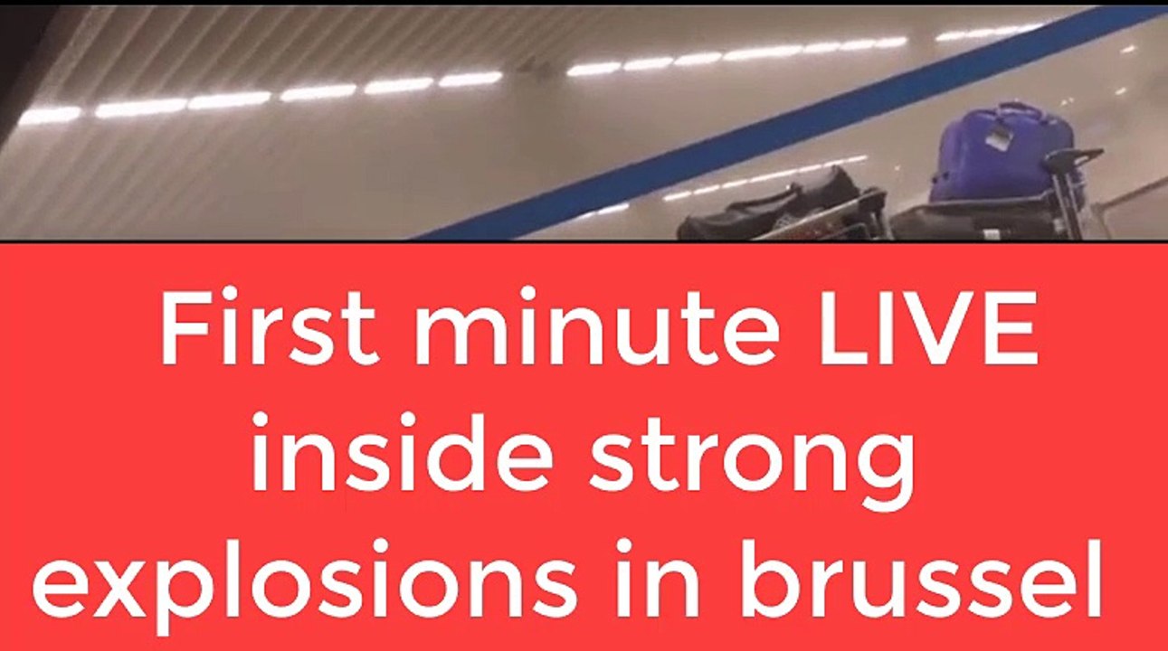 FIRST MINUTE inside strong explosion in brussel