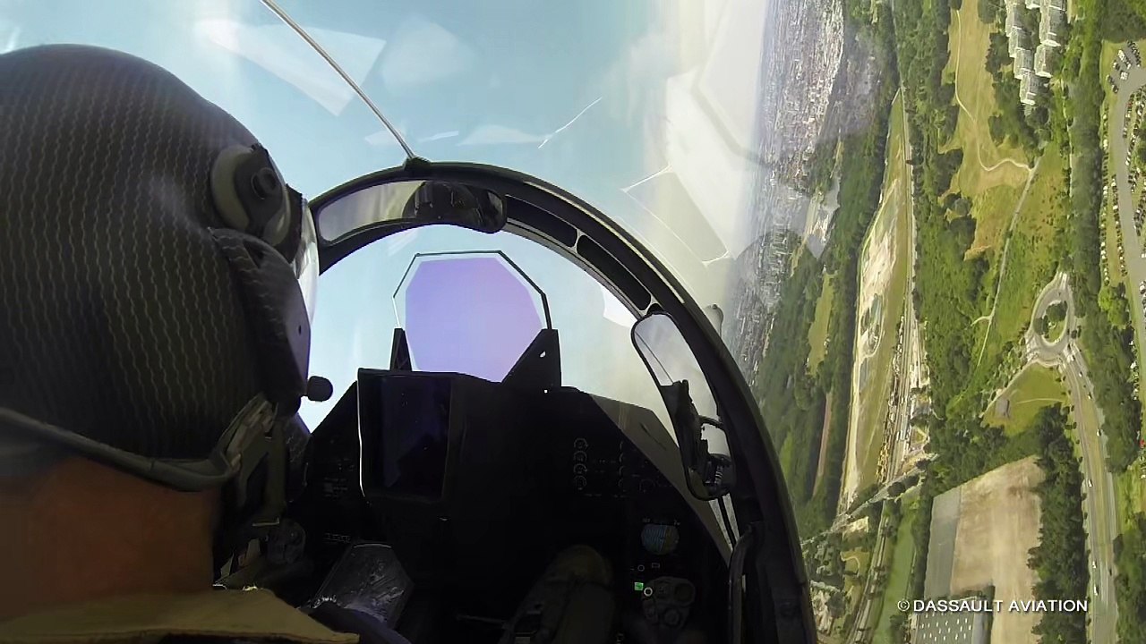La démonstration du Rafale vue du cockpit - Das...