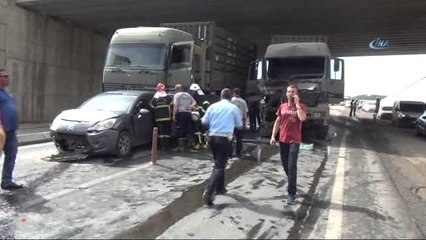 Gaziantep'te Askeri Konvoy Kazası: 1 Asker Yaralı