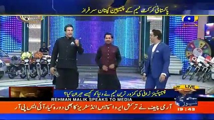 A Great Welcome to Sarfraz Ahmad in Shoaib Wasim Akram Show