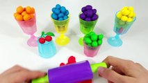Learn Colors with Play Doh Lollipop Superhero Spoons Ice Cream Nursery Rhymes Surprise Toy