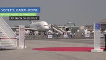 Visite de la ministre des Transports au salon du Bourget