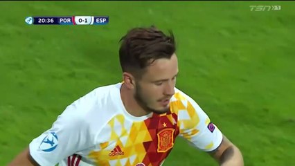 0-1 Saul Niguez Goal HD - Portugal U21 vs Spain U21 20.06.2017 - Euro U21 HD