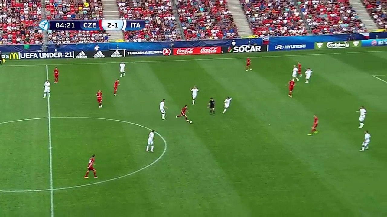 AMAZING GOAL - Michael Luftner U21 Czech Republic vs. U21 Italy 3-1
