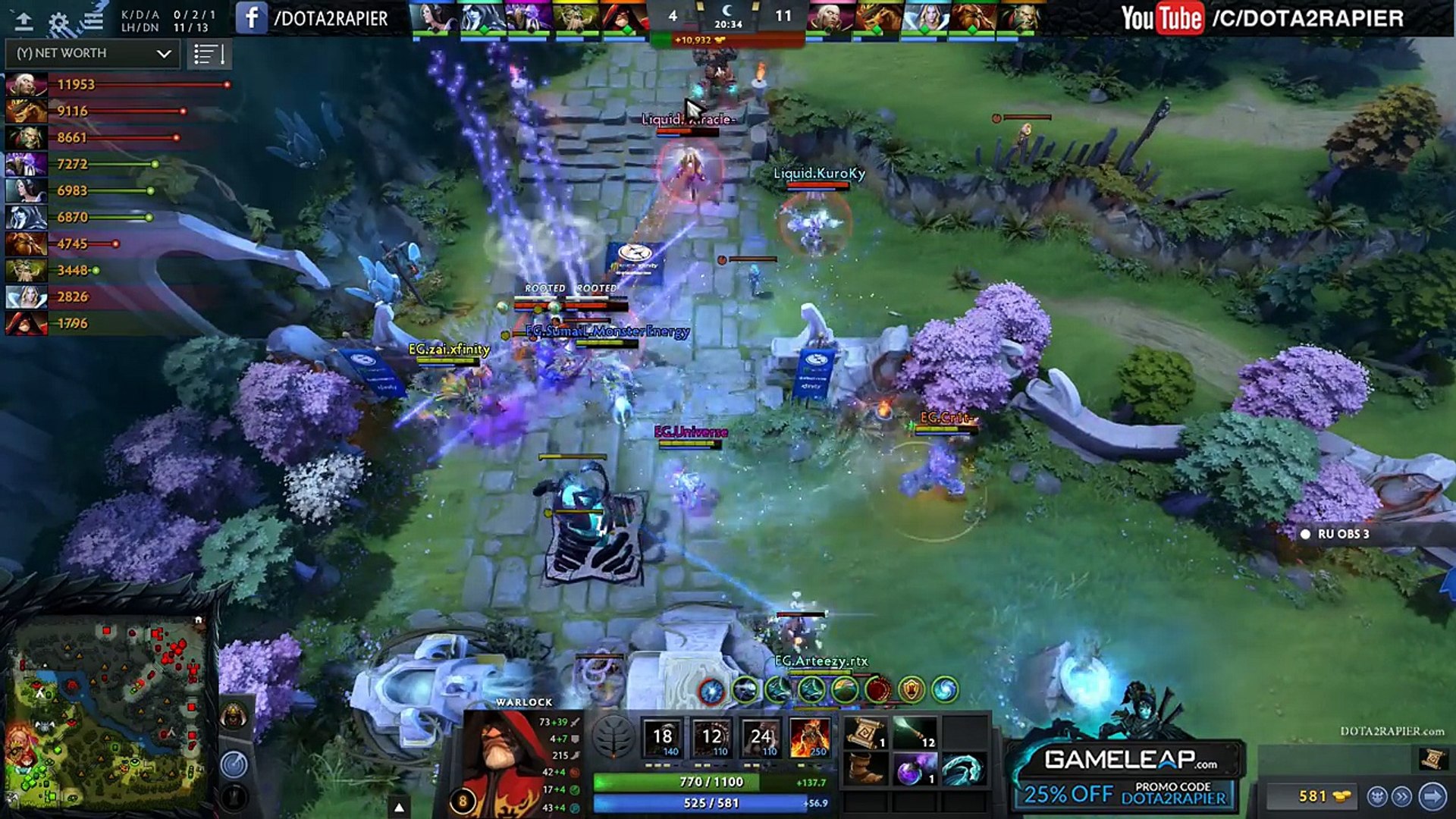 Miracle Invoker Show Match Eg Vs Liquid Epicenter Game 3