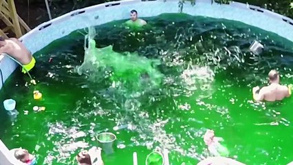 SWIMMING IN A FAMILY SIZE POOL OF SLIME! 