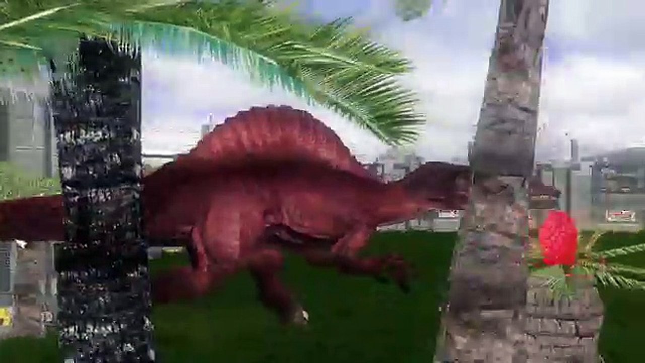 Batailles dinosaure genèse jurassique opération parc contre Tyrannosaure spinosaure |