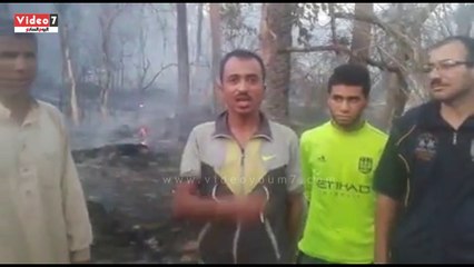 بالفيديو حرائق قرية الراشدة بالوادى الجديد سيناريو مكرر والنيران تلتهم 40 فدان