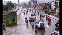 Kathmandu Nepal Dangerous LIVE road Accident CCTV Camera HD footage