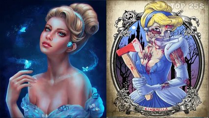 Disney Princesses As Monsters ( Zombies ) 2017 | Top 25s | All Characters
