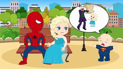 Frozen Elsa Spiderman Big Mouth Full Episodes! Superhero Finger Family Song Nursery Rhymes
