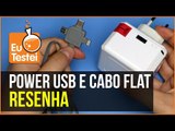 Bateria portátil Power USB a Cabo 3 em 1 - Acessórios super úteis - Resenha EuTestei