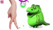Learn Colors with Squishy the Dinosaur Johny Johny Yes Papa with Candy Lollipops for Kids