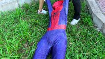 Superheroes war Spiderman Superman Nerf guns SAW Venom ATTACK Masha Action movie Cosplay